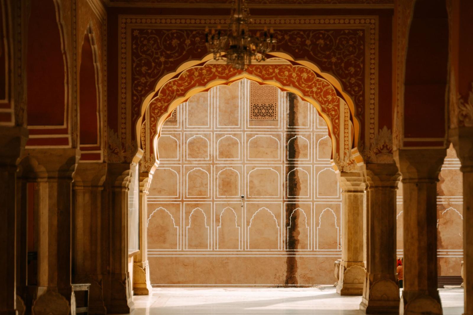 Palace hotel courtyard